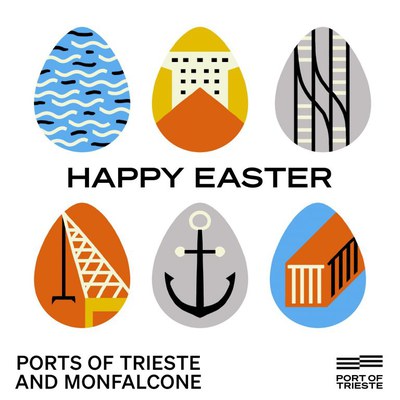 Auguri di buona Pasqua dai porti di Trieste e Monfalcone