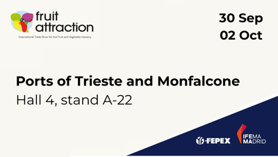 I porti di Trieste e Monfalcone alla fiera Fruit Attraction 2025 di Madrid