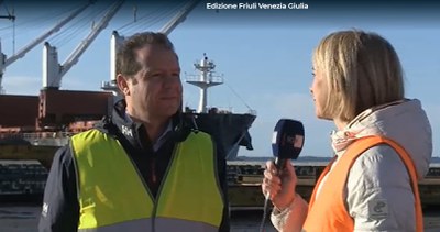 Il porto di Monfalcone a "Buongiorno Regione" e sul TGR