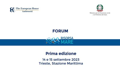 Il presidente Zeno D’Agostino partecipa al Forum Risorsa Mare | 14-15 settembre, Trieste