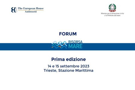 Il presidente Zeno D’Agostino partecipa al Forum Risorsa Mare | 14-15 settembre, Trieste