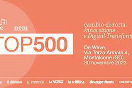 Il presidente D'Agostino interverrà a TOP 500 Trieste - Cambio di rotta. Innovazione e Digital Transformation